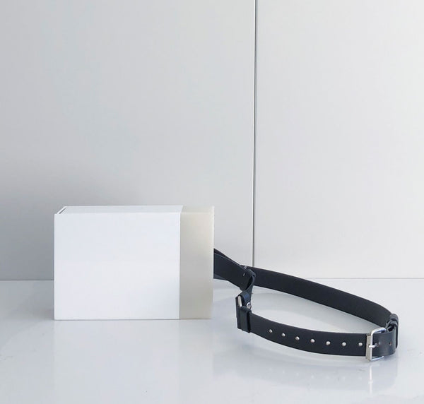 White Acrylic Belt Bag