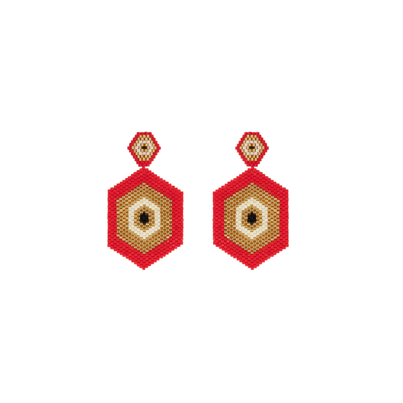 Red Aforism Earrings