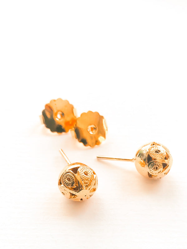 Sphere Studs Gold
