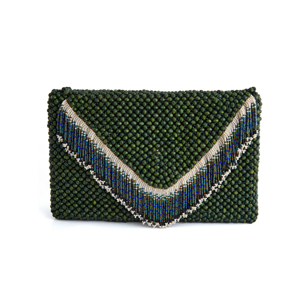 Buy/Send Kleio Olive Green Clutch Wallet Online- FNP