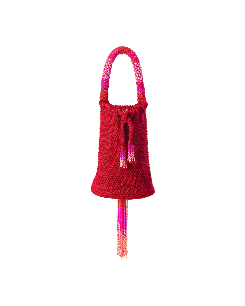 Red Mini Crochet Party Bag - JETLAGMODE