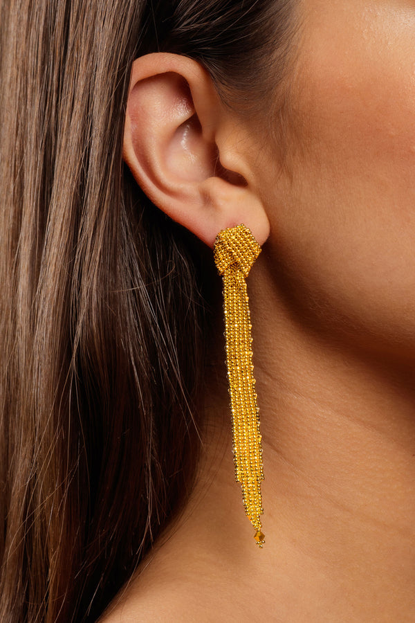 Knotted Earrings - Gold