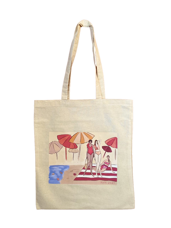 Talia Cu. x Stitch Lab Tote bag, Summer print