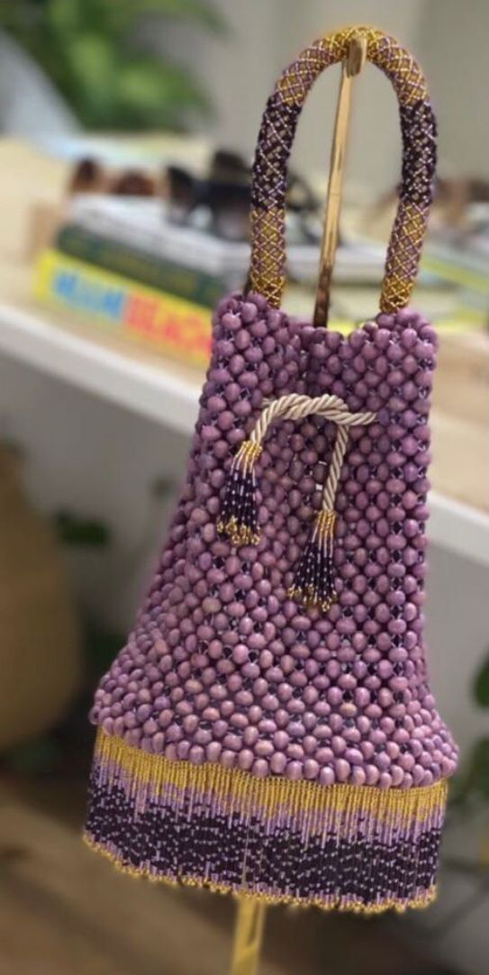 Lilac Waterfall Handbag